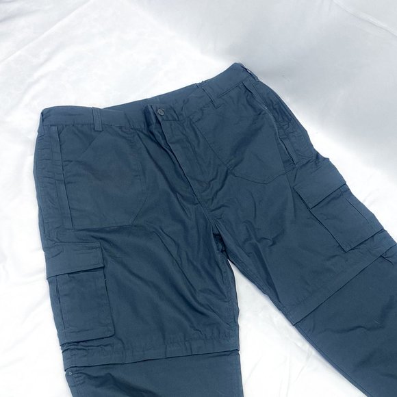 Men's All-Weather Hybrid Hiking Pants Zip Off Versatile Sports Bottoms Cargo - Picture 5 of 13